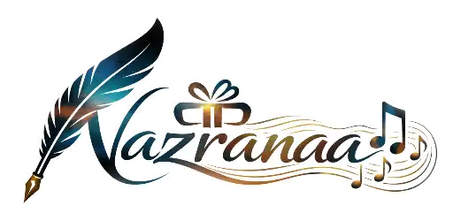 Nazranaa Official Logo - Custom Songs and Personalized Poetic Gifts Service India.